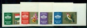 HUNGARY #1396-9, Int’l Stamp Expo set, Imperf set NH, Scott $25.00