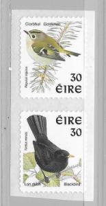 Ireland 1115d Birds S/A coil pair MNH