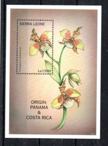 SIERRA LEONE - M/S - 1997 - FLOWERS - ORCHIDS -