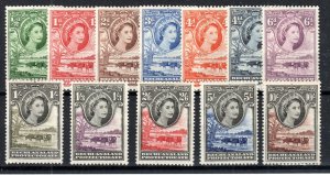 Bechuanaland Protectorate 1955-58 set to 10s SG 143-53 MNH/MLH