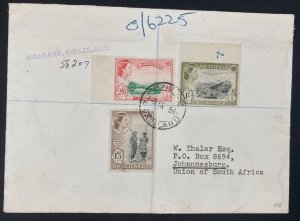 1958 Mbabane Swaziland Cover To Johannesburg South Africa