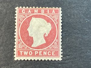 GAMBIA # 7-MINT/NO GUM--SINGLE--ROSE--1880