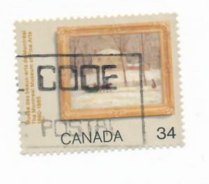 Canada 1985 - Scott 1076 used - Montreal Museum painting
