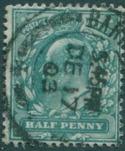 Great Britain 1902 SG216 ½d blue-green KEVII FU