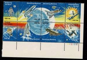 USA #1919a exploring space used