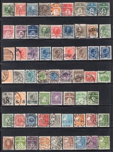 Denmark 1900-1990 Collection Many 100's With Multiples Most Used CV$300+