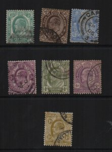 Cape of Good Hope 1902-4 seven definitives  - used
