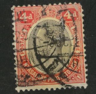 Nyasaland Protectorate Scott 17 used 1913