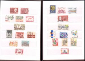 COLLECTION OF CLASSIC STAMPS OF DENMARK IN SMALL STOCK BOOK - 260 STAMPS