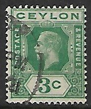 Ceylon # 202 - King George V - used.....{BRN4}