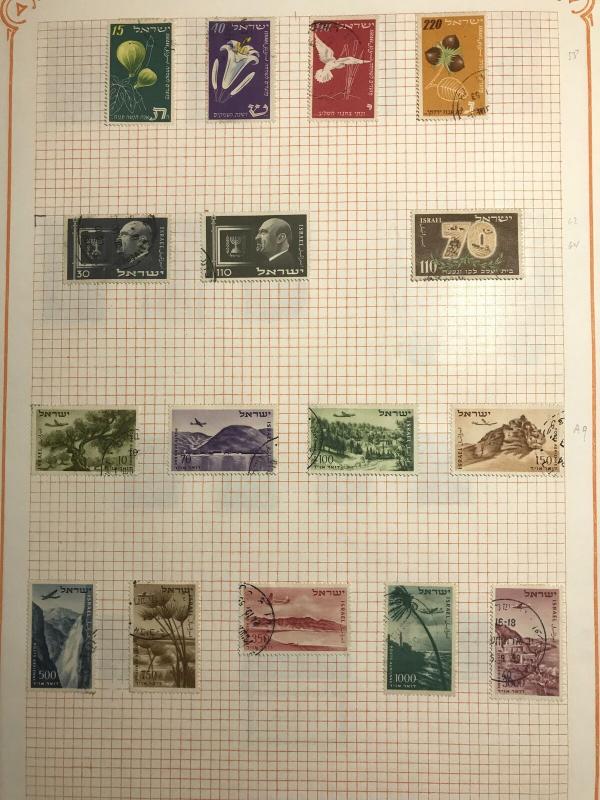 ISRAEL 1940s/60s M&U Coins Tabs Collection(Appx 100) (KR 686