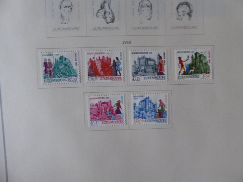 Luxemburg 1874-1966 Stamp Collection on Scott International Stamp Album pages