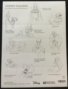 US #5213-5222 MNH Pane of 20 Disney Villains