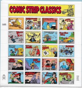 USA 3000 MNH  SHEETS COMIC STRIP CLASSICS