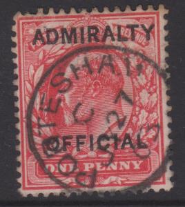 Great Britain 1903 KEVII Sc#O73 Used Admiralty Official