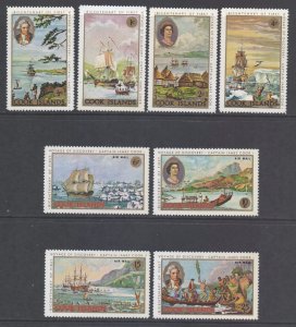 Cook Islands Scott 233/236 & C12/C15 - SG269/276, 1968 Captain Cook Set MH*