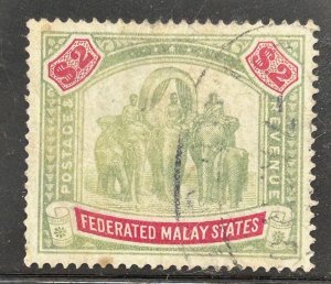 Malaya federeted malay states  #  15 -Rare  C$210.00