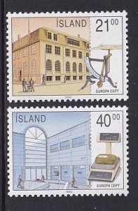 Iceland   #698-699  MNH  1990  Europa  post offices