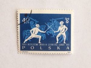 Poland – 1963 – Single “Sports” Stamp – SC# 1147 – CTO