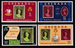 Grenada 417-420 Stamp on Stamp MNH VF