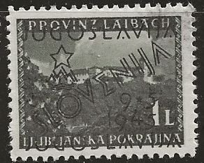 Yugoslavia ^ 1945 Slovenia Overprint On German Occupation (1L)