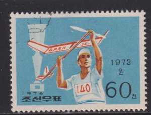 North Korea 1202 Model Aircraft Flying 1974