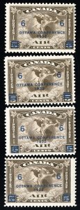 Canada Stamps # C4-9 MNH F-VF Lot Of 4 Scott Value $240.00