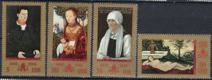 Germany DDR 1384-87 MNH 1972 Cranach Paintings (ak2469)