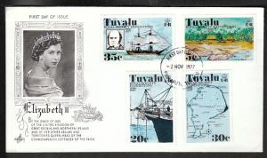 Tuvalu 54-57 Rpyal Society Expeditions 1977 U/A FDC A118