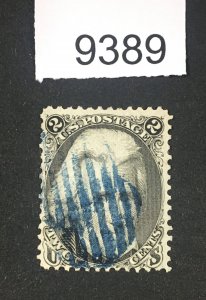 MOMEN: US STAMPS # 73 BLUE USED LOT #D 9389