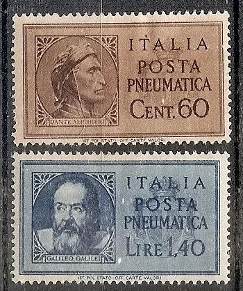 ITALY D17-18 MINT OG 1945 Pneumatic Post Stamp