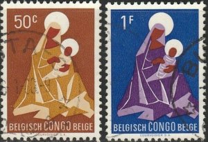 Belgian Congo, #318-319  Used From 1959