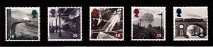 KAPPYSTAMPS GB-2 G.B. 1994 THE AGE OF STEAM ISSUE ALL MINT NEVER HINGED