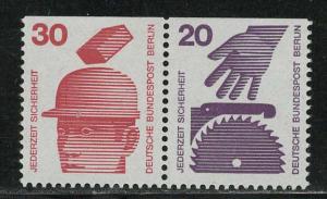 Germany Berlin Scott # 9N320, 9N318, mint nh, se-tenant, Mi # W59