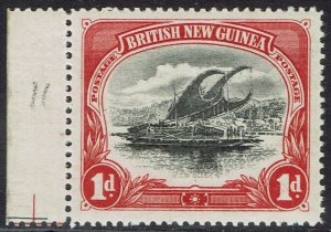PAPUA 1901 LAKATOI BRITISH NEW GUINEA 1D MNH ** HORIZONTAL WMK