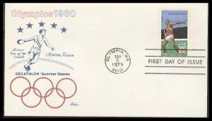 #1790 Summer Olympics Bazaar FDC