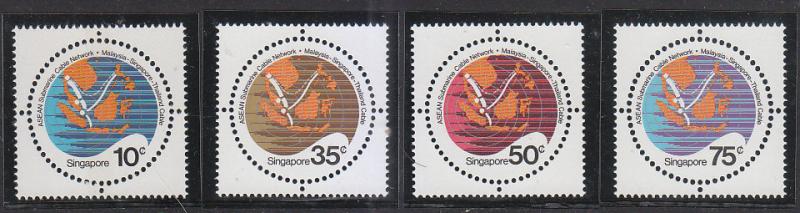 Singapore 1983 Sc 426-9 Submarine Cables MNH