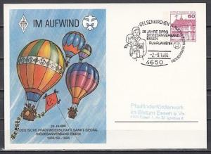 Germany, 1984 issue. 02/SEP/84 issue. 25th Pathfinder cancel on Postal Card. ^