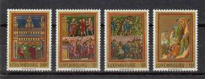 Luxembourg Scott #495-498 MH