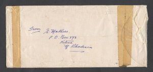 Rhodesia & Nyasaland 1956 multi franked cover to Australia 