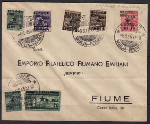 Italy Social Republic in Fiume, Overprint, Please see the description.