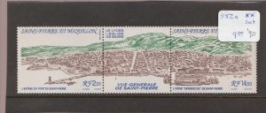 1990 St-Pierre et Miquelon Sc# 552a. Harbour Scene, Boats, Map. MNH Cv$9