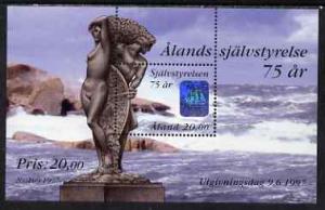 Aland Islands 1997 75th Anniversary of Autonomy perf m/sh...