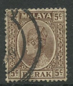 STAMP STATION PERTH Perak #72 Sultan Iskandar  Wmk 4 Used 1935-37