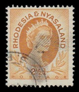 BRITISH RHODESIA & NYASALAND STAMP. YEAR 1954-56. SCOTT # 143B. USED. # 2