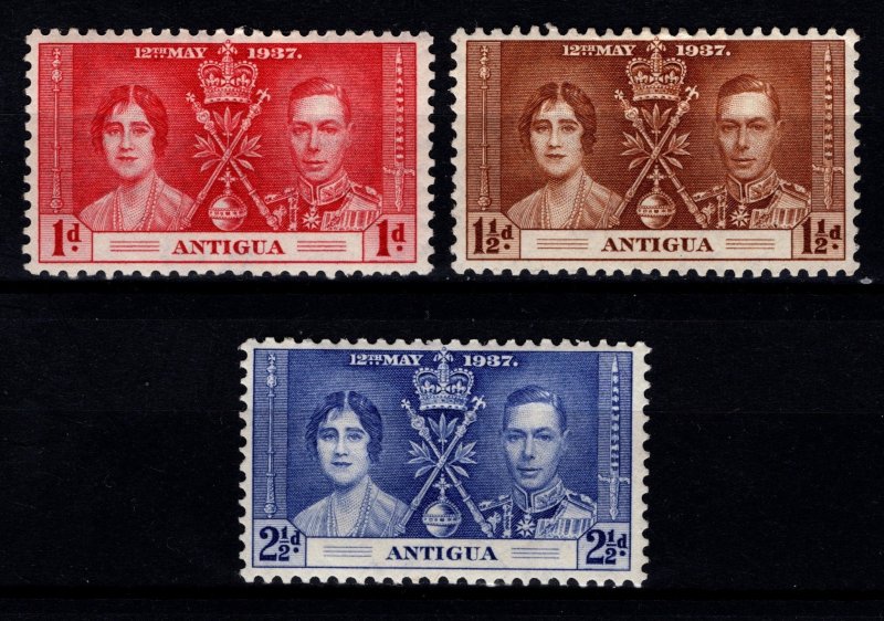 Antigua 1937 George VI Coronation Set [Unused]
