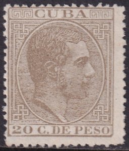 Cuba 1884 Sc 128 MNG(*)