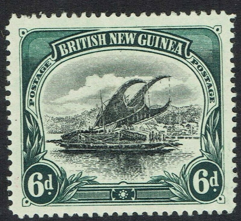 PAPUA 1901 LAKATOI BRITISH NEW GUINEA 6D VERTICAL WMK 