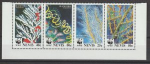 ST KITTS & NEVIS/NEVIS 1994 WWF SG 811a MNH