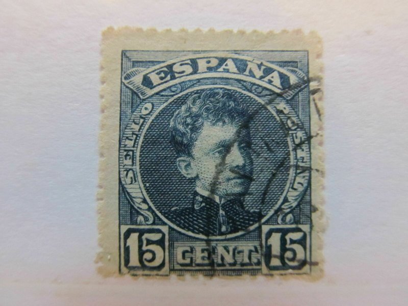 Spain Spain España Spain 1901 King Alfonso XIII 15c fine used stamp A5P1F35-